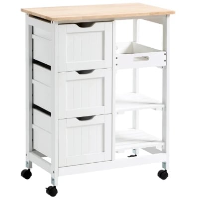 Kulinos Small Kitchen Island with Wheels