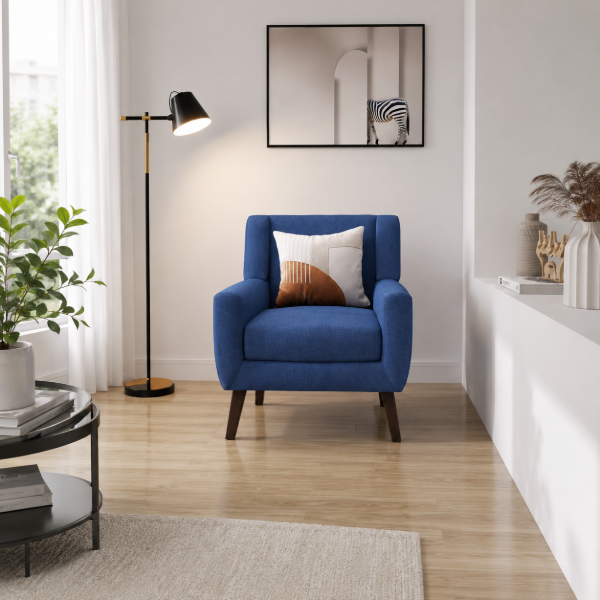 Picture of Perlette Accent Chair - Natural Wood.