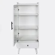 Picture of White Daquarius Freestanding Tower Accent Cabinet with Drawer