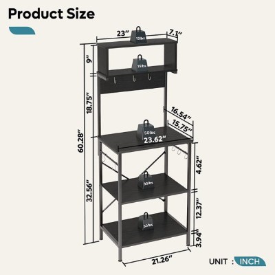 Gussi – Kitchen Stand Made of Wood and Metal