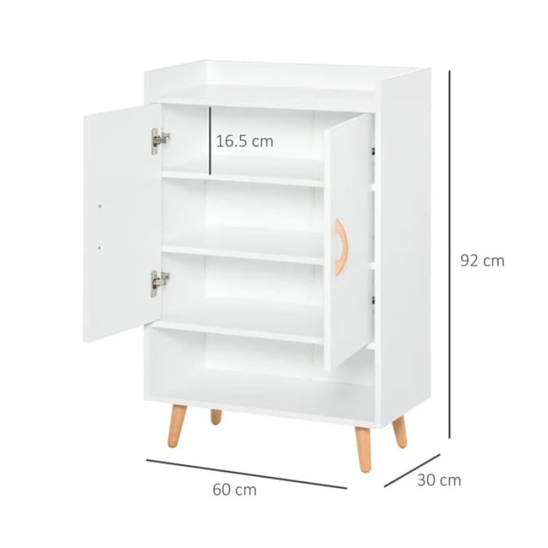 Picture of Rosta White Shoe Storage Cabinet