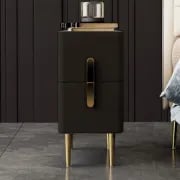 Picture of Inarrow Modern Nightstand Gold legs - 2 drawers