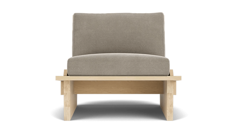 Picture of Wilson Classic Armchair – Natural Wood with Cushions
