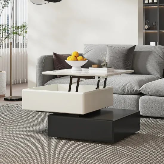 Picture of Elevia Lift-Top Coffee Table – Smart Functionality in Natural Wood