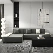 Picture of Lunvia Convertible Sleeper Sofa – L-Shaped Modular Design