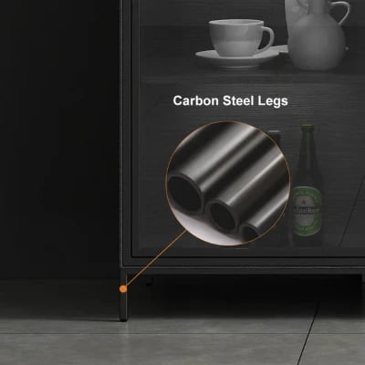 صورة لاكان بوفيه حديث خشب طبيعي