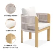 Picture of Veridian outdoor dining set – Natural Wood