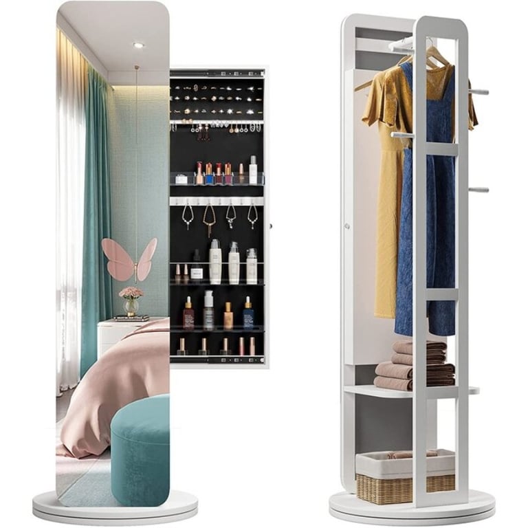 Picture of Santa Wide Jewelry Armoire with Mirror