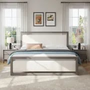 Picture of Elandor Natural Wood King Size Bed