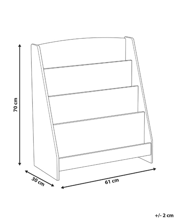 JoliNid Kids- Natural wood Bookshelf.
