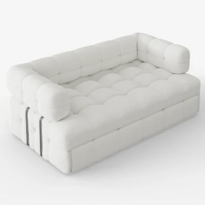 Rumi Convertible Sofa Bed – Modern Tufted Design