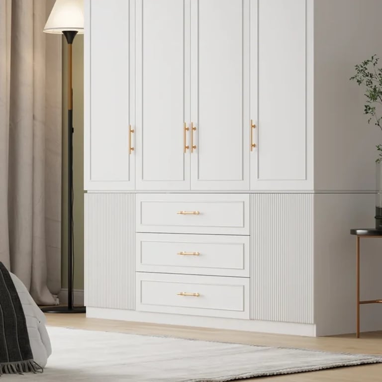 Picture of Lolly elegant wardrobe with shelves and drawers