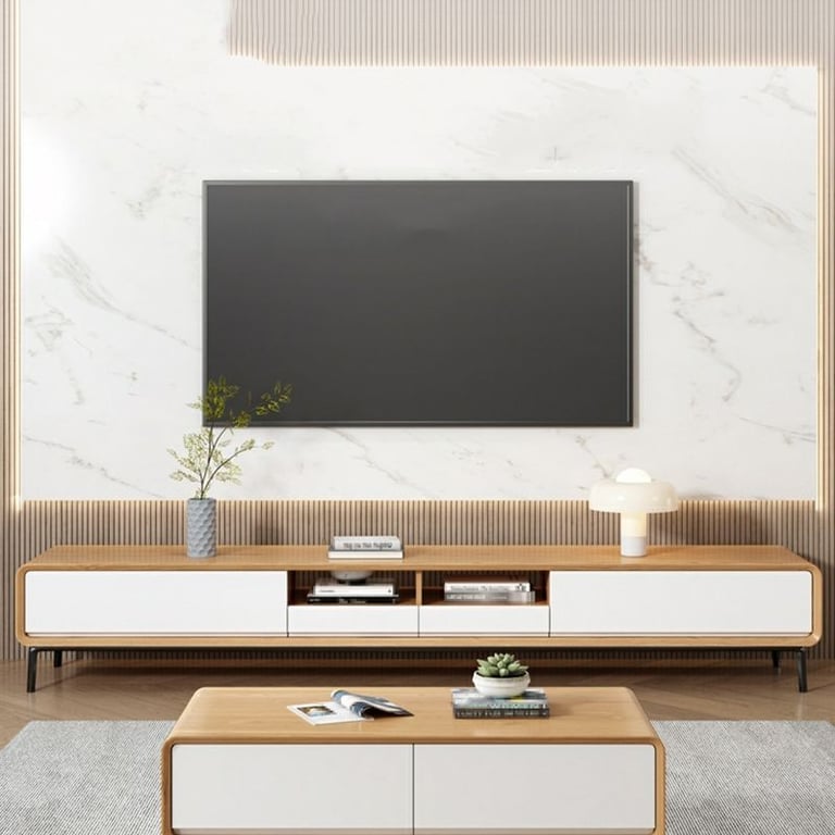 Picture of Harmony Natural Wood TV Unit – Sleek & Low-Profile Design