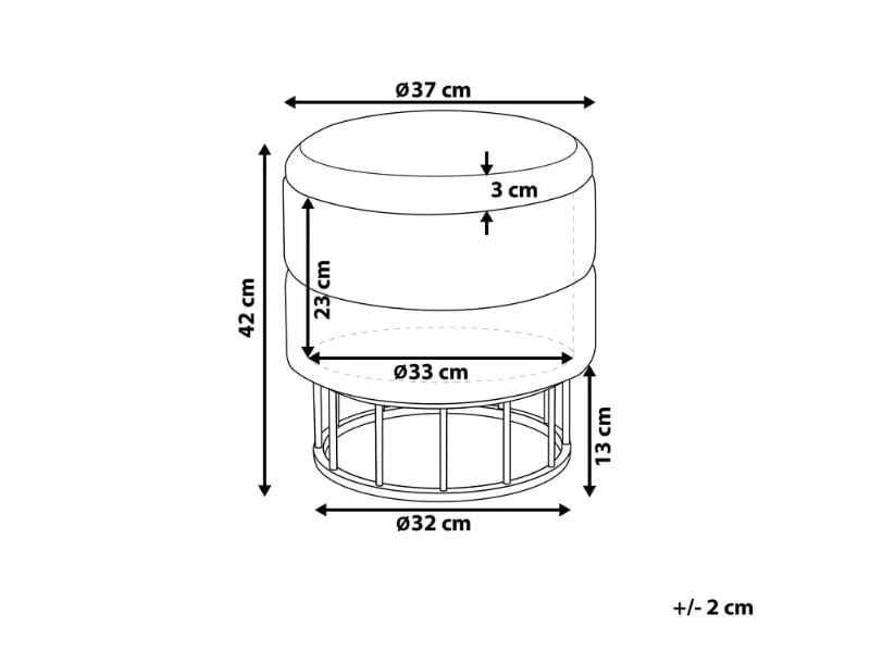 Picture of Ottoman Bijou - Natural wood