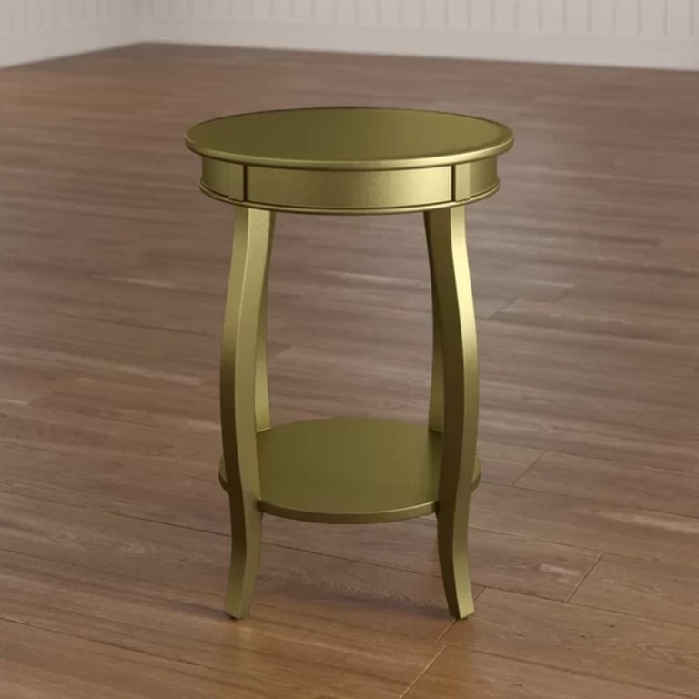 صورة طاوله جانبيه خشب طبيعي -شارمنج