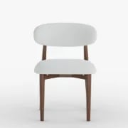 Picture of Elio Curved Back Dining Chair – Elegant Form with Treated Natural Wood