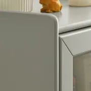 Picture of White Daquarius Freestanding Tower Accent Cabinet with Drawer