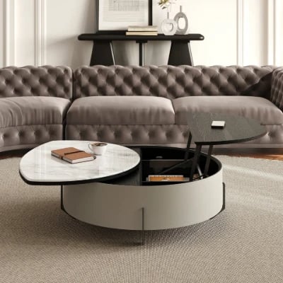Picture of Mavero Natural Wood  Marble Lift Coffee Table – Smart Design