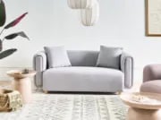 Joli Sofa - Modern 2-Seater Natural wood.