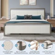 Picture of Elandor Natural Wood King Size Bed