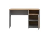 Picture of Séna Modern Desk with Storage Cabinet & Open Shelf – Natural Wood