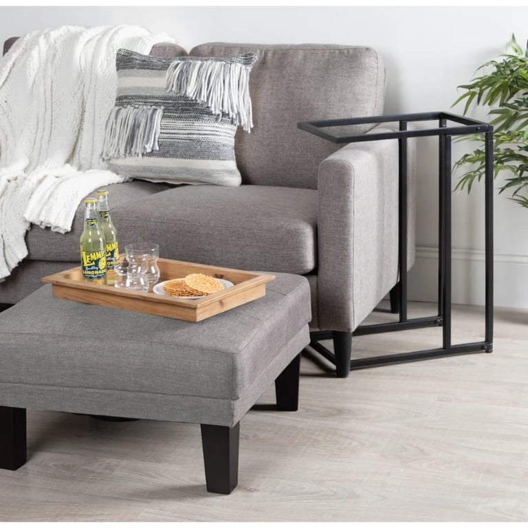 Picture of Clamy Side table Natural wood with Metal