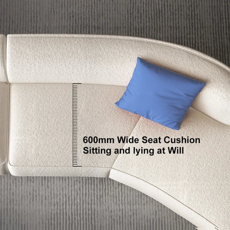 Picture of Mora Curved Sectional Sofa – Natural Wood Base