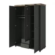 صورة دولاب إمانويلا خشب طبيعي مع مرآه