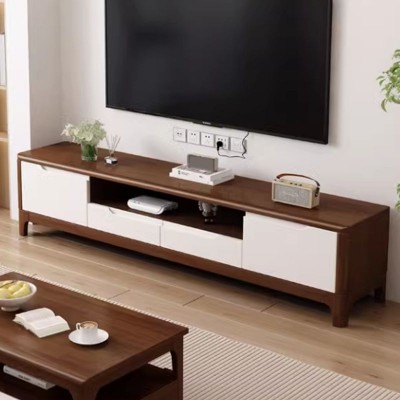 Picture of Almora TV Unit – NaturalWood with Drawers & Scandinavian Style