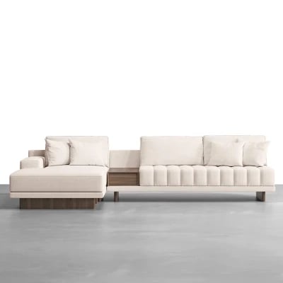 Picture of Armia L-Shaped Sectional – Natural Wood