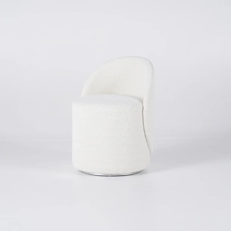 Elenora Vanity Chair – Natural Wood & Premium Fabric