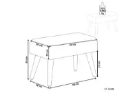 Picture of Ottoman Charmant - Natural wood