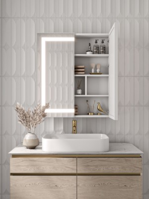 Picture of Lustra – LED Bathroom Mirror Cabinet with Multifunctional Storage