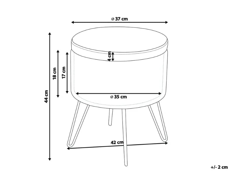 Picture of Ottoman Noble - Natural wood