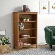 Colton – Elegant Natural Wood Bookcase