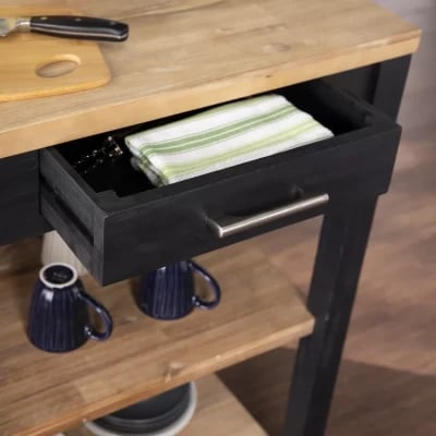 Cusin Kitchen Island With Storage
