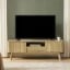 Elvo – TV Stand with Fluted Doors & Compact Design – Natural Wood