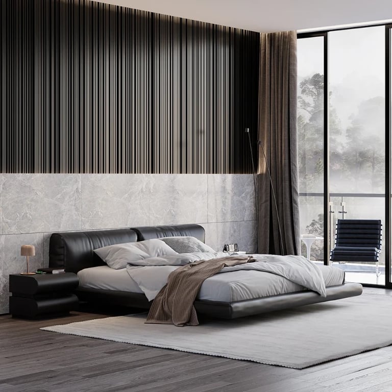 Humply – Curved Drawer Nightstand in Natural Wood