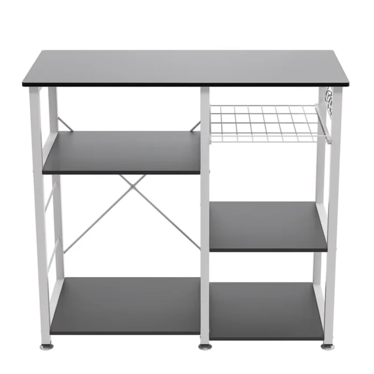 Slushy Rolling Kitchen Island with Metal Frame