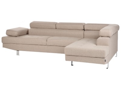 Picture of Norrea Corner Sofa – Natural Wood Frame with Adjustable Headrests