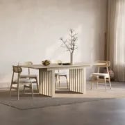 Viora Extendable Dining Table – Natural Wood