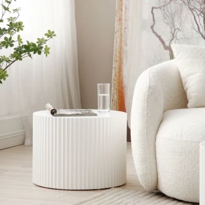 صورة آڤارا  طاولات متداخلة دائرية من الخشب الطبيعي