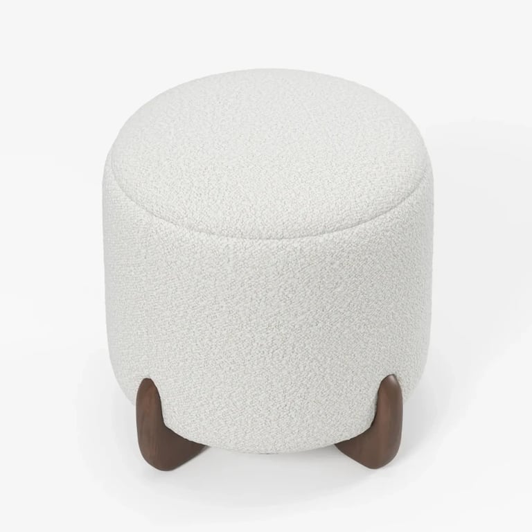 Niva pouf - Natural wood