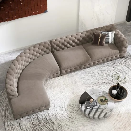 Picture of Montero Curved Sectional -Natural Wood