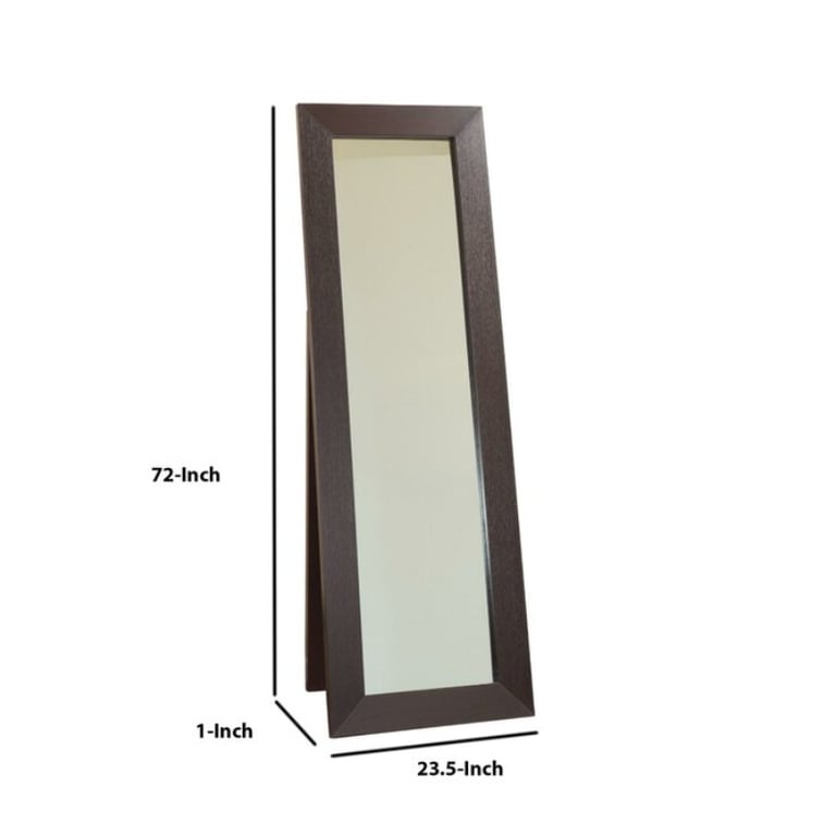Picture of Tyan Full-Length Beveled Mirror - Wooden Frame
