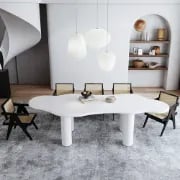 Picture of Amoeba Modern Dining Table - Natural wood