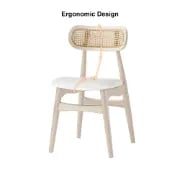 Picture of Elin Rattan Frame Chair – Boho Simplicity in Natural Wood