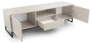 Picture of Mira TV Console – Beige & Black Minimalist Media Unit