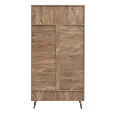 Picture of Arden Natural Wood & Rattan Wardrobe