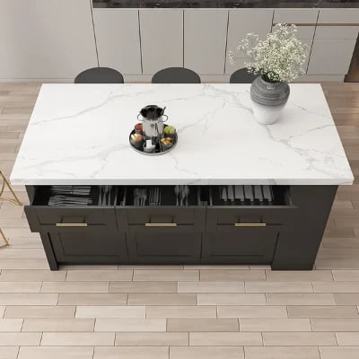 Grata Kitchen Island with Storage